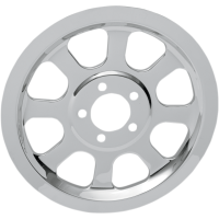 (image for) Chrome Outer Rear Pulley Insert for 00-05 FXST/FLST