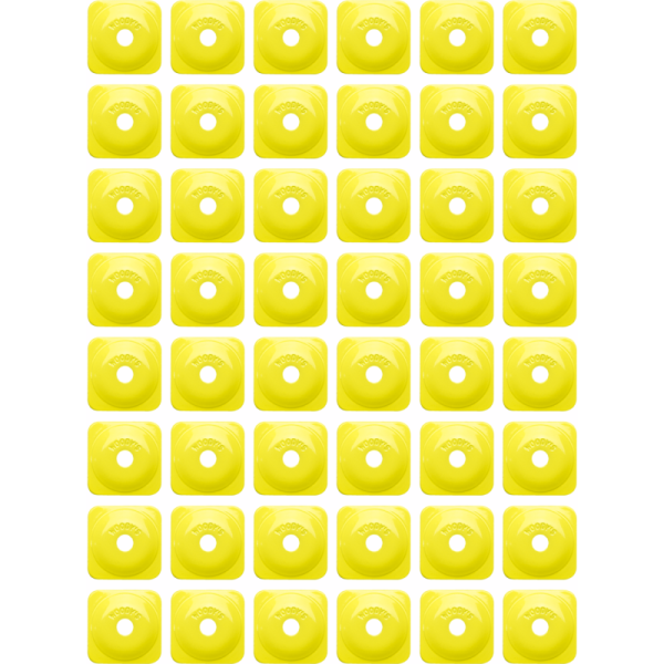 (image for) WOODYS Square Grand Digger Support Plate - Hi-viz Yellow (48 Pk.)