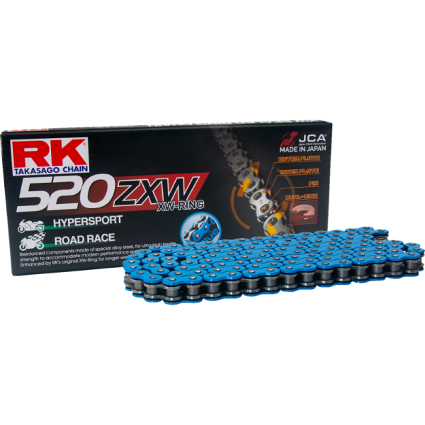 (image for) RK 520ZXW Colored Sealed Chain (Blue) - 120 links