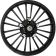 (image for) Atlantic Precision-Cast 3D Front Wheel - Solid Black