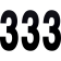 (image for) Standard Numbers - 8" Black - No. 3