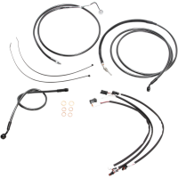 (image for) Black Pearl Designer DOT Handlebar Installation Kit, 10" Apes