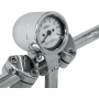 (image for) 3" Bullet Electronic Tachometer, Chrome w/ white face