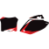 (image for) Pre-Cut Graphic Number Plate Kit - Honda CRF250R 22-24, CRF450R 21-24 - Black