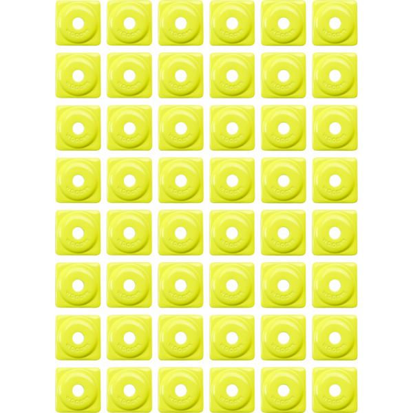 (image for) WOODYS Square Digger Support Plate, Hi-viz Yellow (48 Pk.)