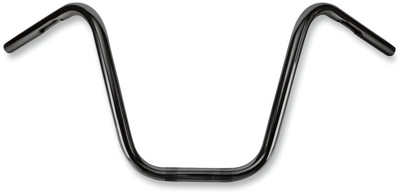 (image for) Burly Brand 1" Narrow Bottom Ape Hangers Gloss Black 12"