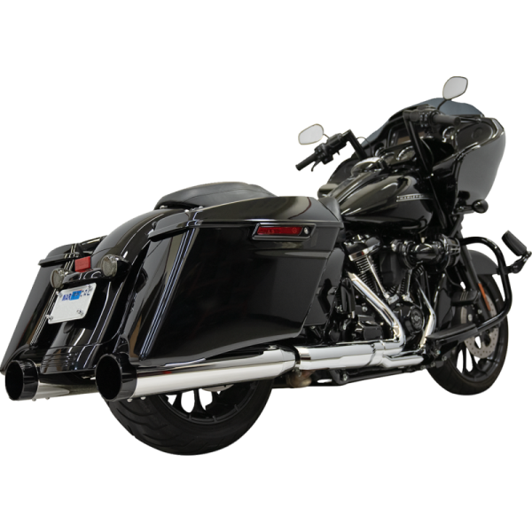 (image for) BASSANI XHAUST 4.5" Straight Can Mufflers - Chrome