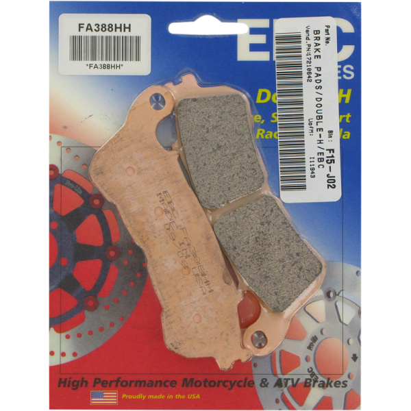 (image for) EBC Front Double-H Sintered Brake Pads for Suzuki Burgman 200 ABS 14