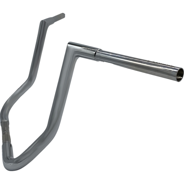 (image for) FAT BAGGERS INC EZ Install 1 1/4" Flat Top Handlebar Chrome 14" Rise