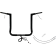 (image for) Flat Top Handlebar Kit - 16" Rise - Gloss Black