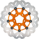 (image for) Galfer Stainless Steel Front Rotor - Orange Carrier