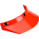 (image for) Orange 3-Snap Visor