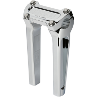 (image for) Thrashin Supply Straight Riser Kit, Chrome, 8" w/o gauge cutout
