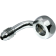 (image for) Magnum Universal Brake Line Fitting, Chrome, 7/16" banjo x AN-3 90°