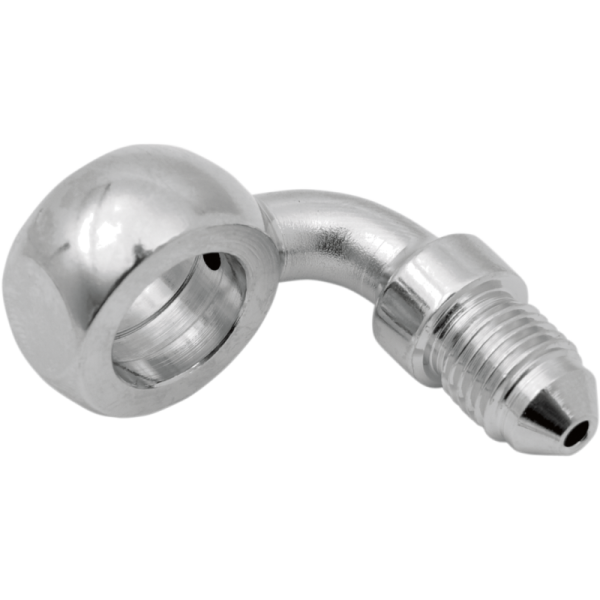 (image for) Drag Specialties Chrome Fitting 12 mm banjo x AN-3 male 90°