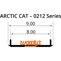 (image for) Woody's Standard Mini Sled Runner for Arctic Cat ZR 200 ES 21
