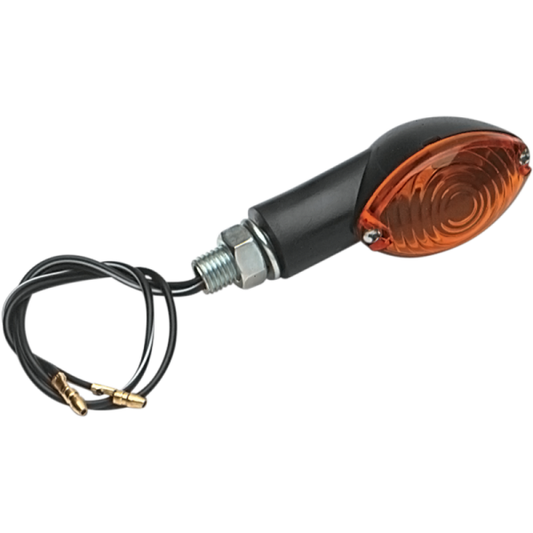 (image for) K&S TECHNOLOGIES Black Ultra-Small Mini-Stalk Marker Light - Amber Lens