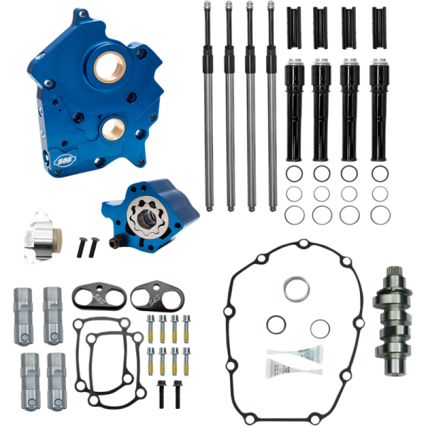 (image for) S&S CYCLE Camchest Kit with 465 Cam (Gloss Black Tubes)