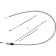 (image for) Quick Connect Upper Clutch Cable, Stainless, 40"