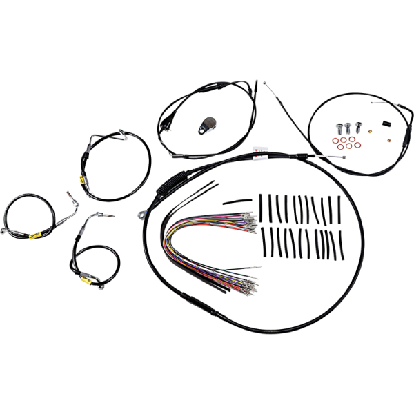 (image for) Ape Hanger Install Kit - Black Vinyl