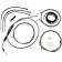 (image for) LA Choppers Complete Cable Kit with Wiring, Stainless Braided, 18"-20" Handlebars