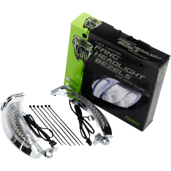 (image for) CIRO LLC Fang Headlight Bezel Chrome (Run/Turn)
