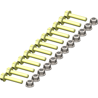 (image for) Hardware Kit for UHMW Wear Bars