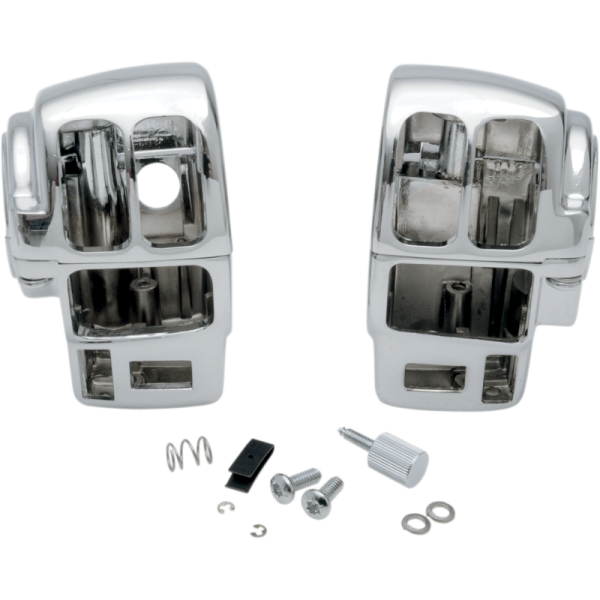 (image for) Drag Specialties Chrome Switch Housing Kit