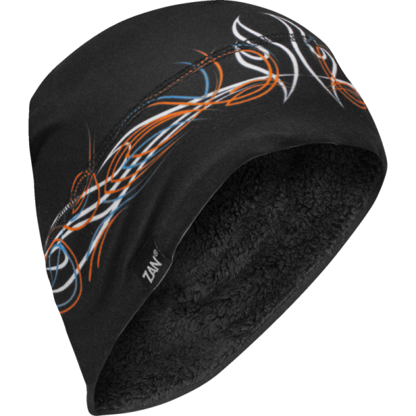 (image for) Zan Headgear SportFlex High Pile Fleece Helmet Liner - Pinstripe flame