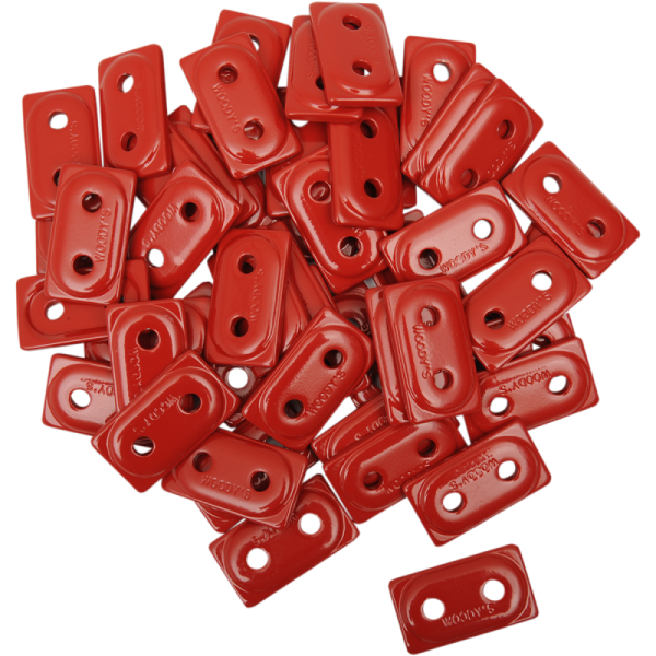 (image for) WOODYS Double Digger Support Plate, Red (48 Pk.)