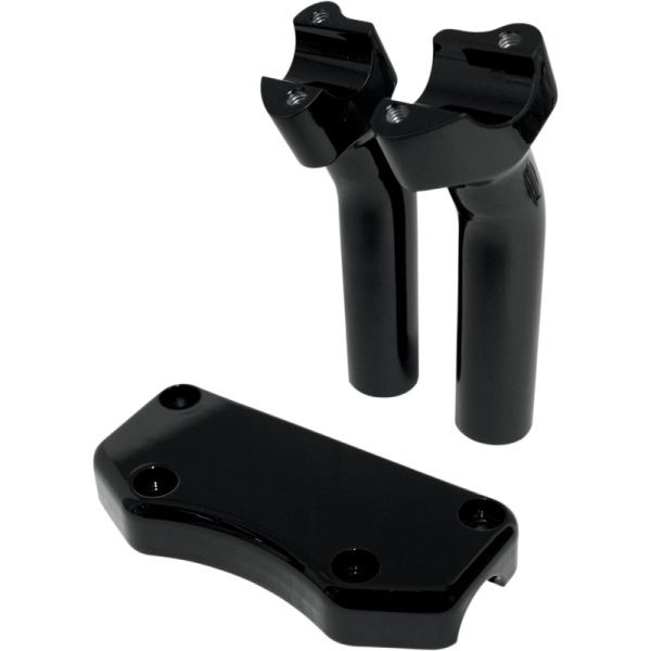 (image for) Drag Specialties Riser/Clamp Kit 1" Dia Gloss Black 5 1/2"