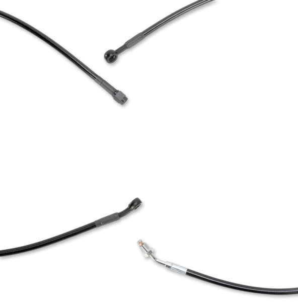 (image for) Burly Brand Ape Hanger Install Kit - Black Vinyl