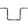 (image for) Gloss Black 1 1/4" Twin Round Handlebars, 14" End Rise