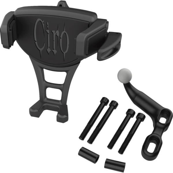 (image for) CIRO LLC Constrictor Phone Holder - Black w/ Black Offset Perch Mount