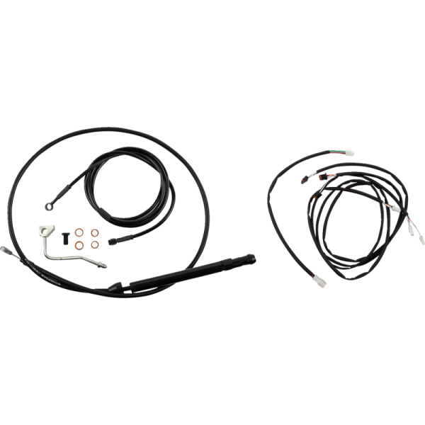 (image for) Burly Brand Ape Hanger Install Kit - Black Vinyl