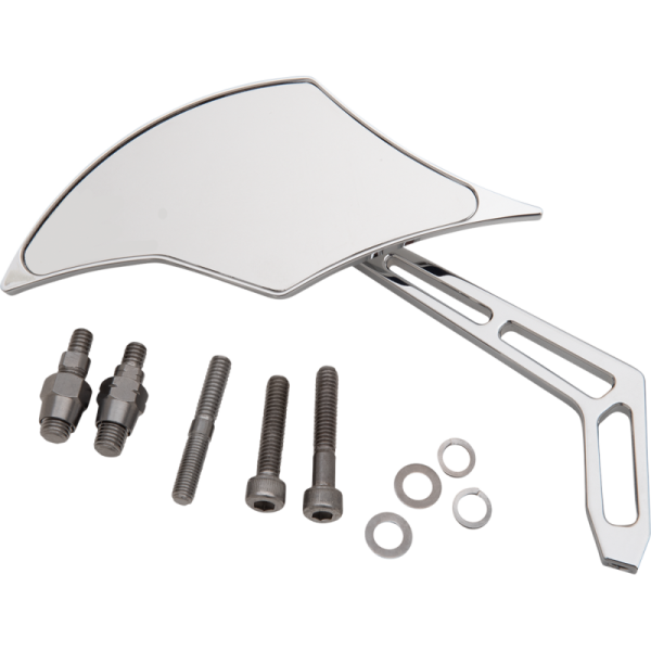 PRO-ONE PERF.MFG. Pro-Performance Billet Aluminum Mirrors with Clear Glass