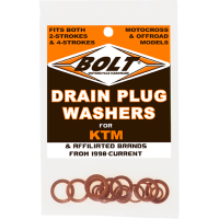 (image for) Copper Drain Plug Washer Set for All KTM Offroad Models