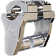(image for) Patriot Series Pivoting Riser Kit - Chrome - 2" Rise