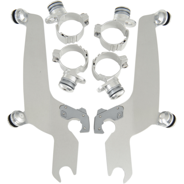 (image for) Trigger-Lock Mount Kit, Polished for Yamaha XV1100 V-Star Custom 98-15