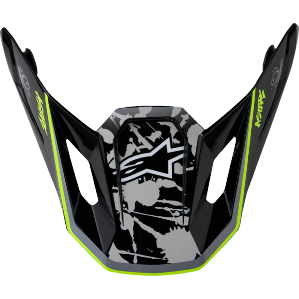 (image for) Alpinestars S-M7 Blaster Visor - Black/Gray/Fluo Yellow