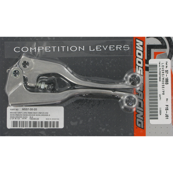 (image for) Moose Racing Competition Lever Set - Black - M557-30-20