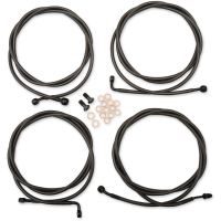 (image for) LA Choppers Midnight Braided Standard Kit for 17-20 Dresser w/ ABS (12-14in.)