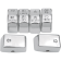 (image for) Chrome 6-Piece Switch Cap Kit (12-15 Softail / 14-22 XL)