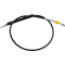 (image for) LA Choppers Black Vinyl/Stainless Braided Clutch Cable for 18-24 Softail w/ ABS (15-17in.)
