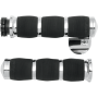 (image for) Air Cushioned Grips - Touring - Chrome w/ Throttle Boss