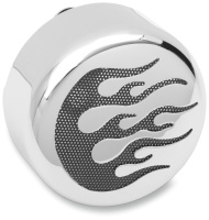 (image for) Round Horn Cover W/ Black Flame
