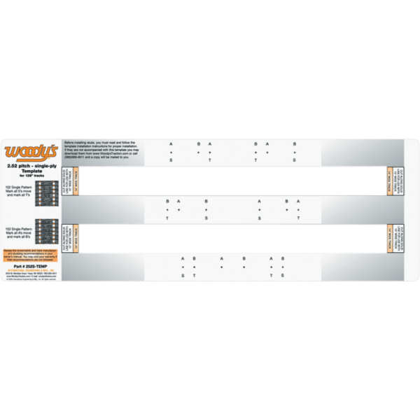 WOODYS Woody's Studding Templates