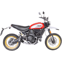 (image for) LV-10 Black stainless steel Slip-On for DUCATI Scrambler 800 Desert Sled 17-20