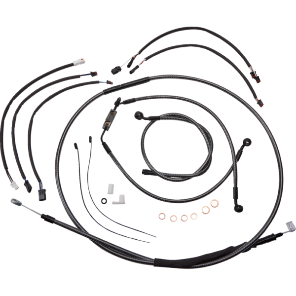 (image for) MAGNUM Karbonfibr Designer DOT Handlebar Installation Kit, 12"-14" Apes