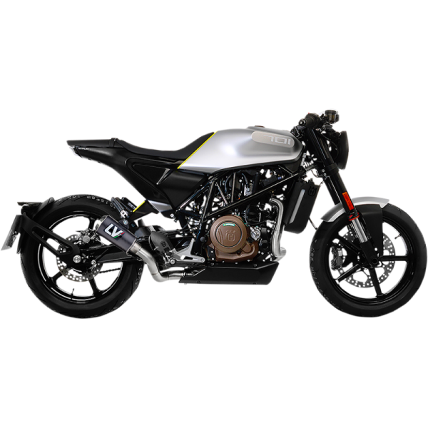 (image for) LV-10 Black stainless steel Slip-On for HUSQVARNA Svartpilen/Vitpilen 401 20-23